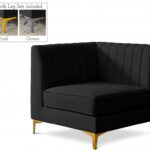 Alina Velvet Upholstered Modular Corner Chair