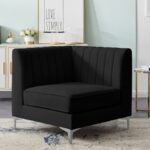 Alina Velvet Upholstered Modular Corner Chair