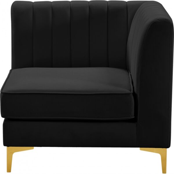 Alina Velvet Upholstered Modular Corner Chair