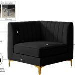 Alina Velvet Upholstered Modular Corner Chair