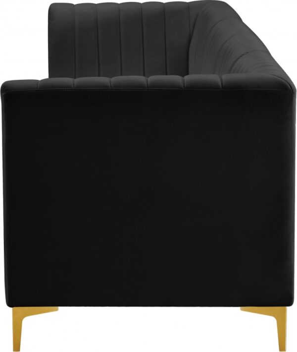 Alina 116.5" Velvet Upholstered 4pc. Modular Sofa