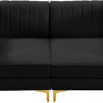 Alina 65" Velvet Upholstered 2pc. Modular Loveseat