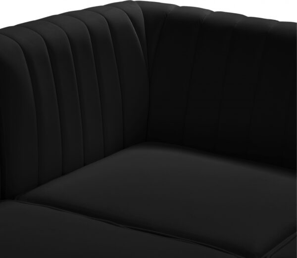 Alina 84.5" Velvet Upholstered 5pc. Modular Sectional