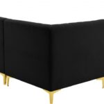 Alina 116.5" Velvet Upholstered 6pc. Modular Sectional