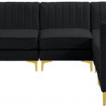 Alina 116.5" Velvet Upholstered 6pc. Modular Sectional