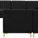 Alina 142" Velvet Upholstered 8pc. Modular Sectional