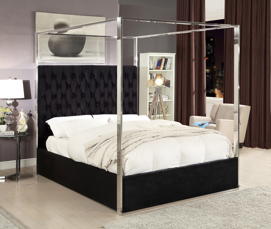 Porter Velvet Upholstered Bed