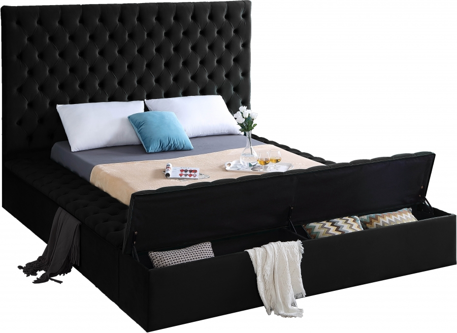 Bliss Velvet Upholstered Bed