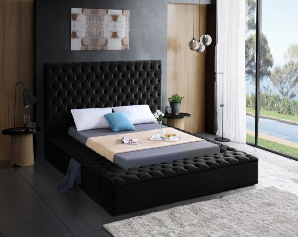 Bliss Velvet Upholstered Bed
