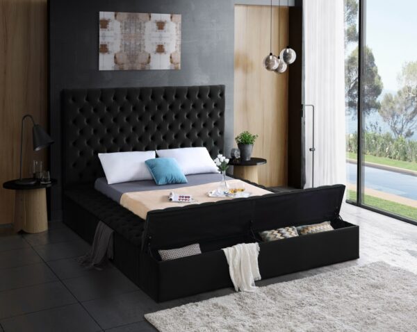 Bliss Velvet Upholstered Bed