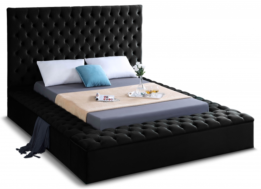 Bliss Velvet Upholstered Bed