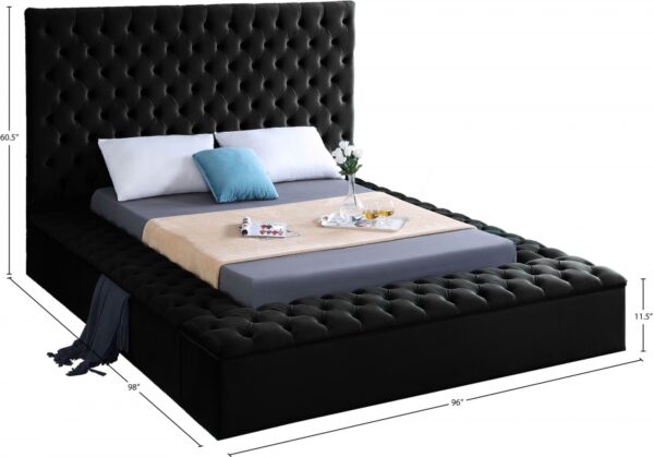 Bliss Velvet Upholstered Bed