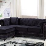 Sabrina 96" Velvet Upholstered Reversible 2pc. Sectional