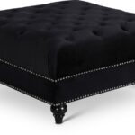 Sabrina Velvet Upholstered Ottoman