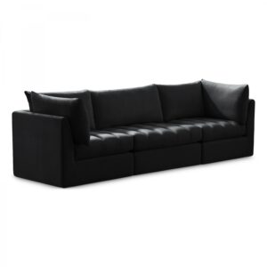 Jacob 103" Velvet Upholstered 3pc. Modular Sofa