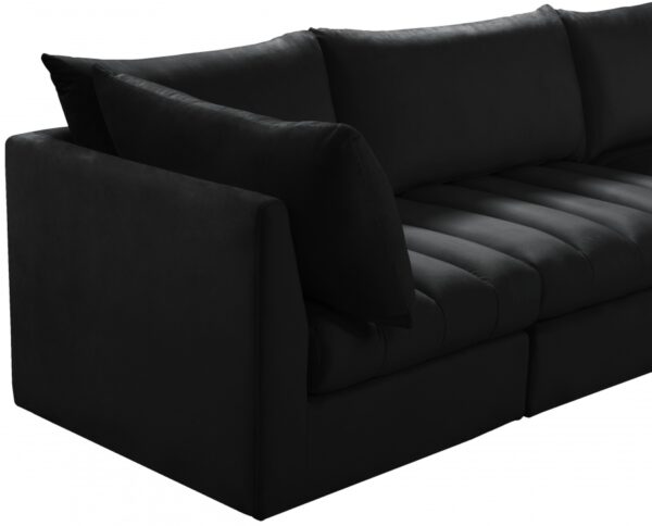 Jacob 103" Velvet Upholstered 3pc. Modular Sofa