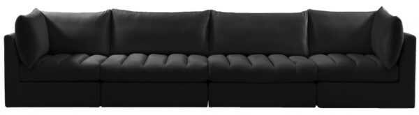 Jacob 140" Velvet Upholstered 4pc. Modular Sofa