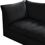 Jacob 140" Velvet Upholstered 4pc. Modular Sofa