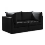 Jacob 66" Velvet Upholstered 2pc. Modular Loveseat