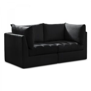 Jacob 66" Velvet Upholstered 2pc. Modular Loveseat