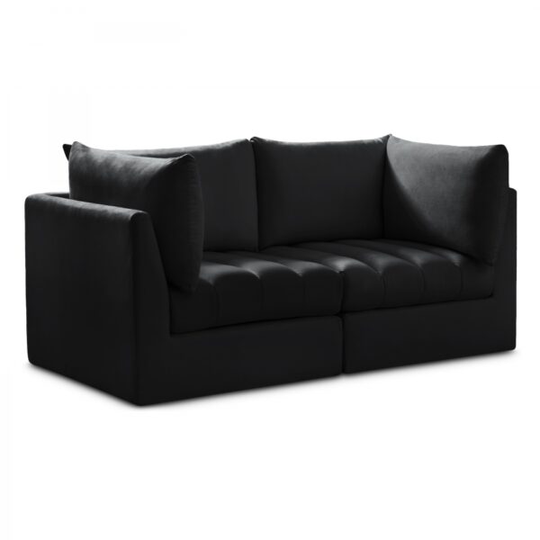 Jacob 66" Velvet Upholstered 2pc. Modular Loveseat
