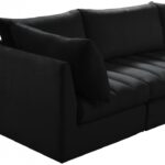 Jacob 66" Velvet Upholstered 2pc. Modular Loveseat