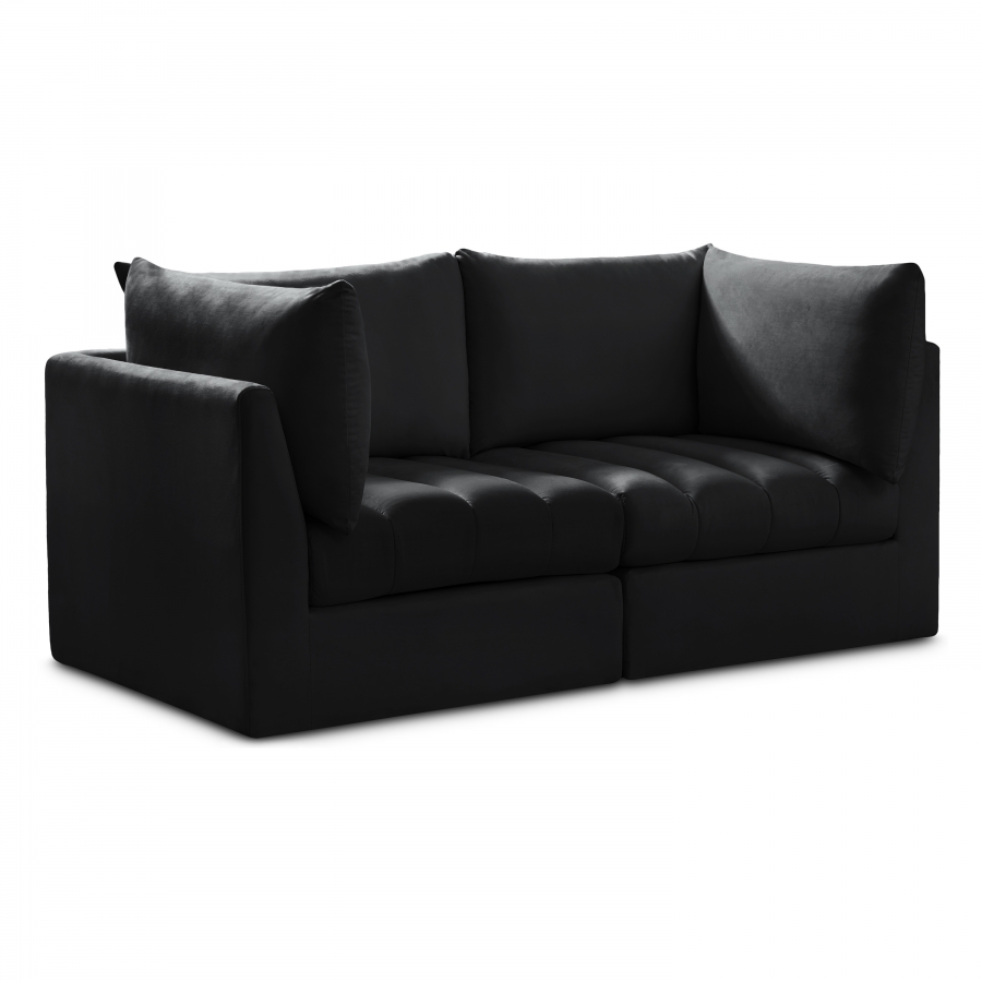 Jacob 66" Velvet Upholstered 2pc. Modular Loveseat