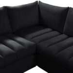Jacob 103" Velvet Upholstered 4pc. Modular Sectional