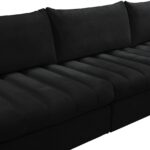 Jacob 103" Velvet Upholstered 4pc. Modular Sectional