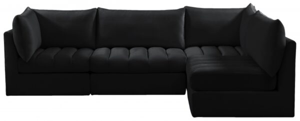 Jacob 103" Velvet Upholstered 4pc. Modular Sectional