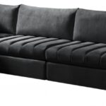 Jacob 140" Velvet Upholstered 5pc. Modular Sectional