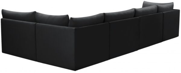 Jacob 140" Velvet Upholstered 5pc. Modular Sectional