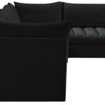 Jacob 140" Velvet Upholstered 5pc. Modular Sectional