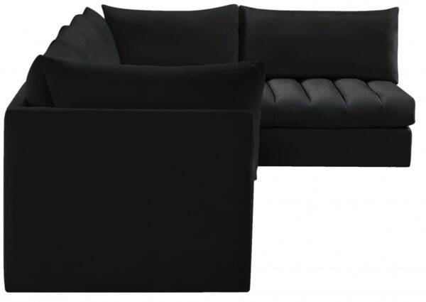 Jacob 140" Velvet Upholstered 5pc. Modular Sectional