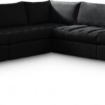 Jacob 107" Velvet Upholstered 5pc. Modular Sectional