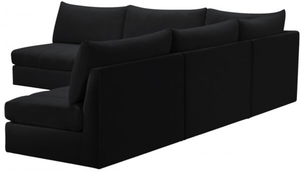 Jacob 107" Velvet Upholstered 5pc. Modular Sectional