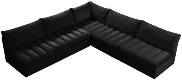 Jacob 107" Velvet Upholstered 5pc. Modular Sectional