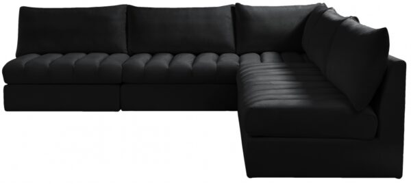 Jacob 107" Velvet Upholstered 5pc. Modular Sectional