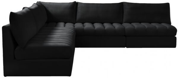 Jacob 107" Velvet Upholstered 5pc. Modular Sectional