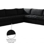 Jacob 107" Velvet Upholstered 5pc. Modular Sectional