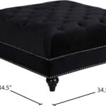 Sabrina Velvet Upholstered Ottoman