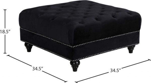 Sabrina Velvet Upholstered Ottoman