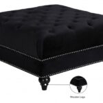 Sabrina Velvet Upholstered Ottoman