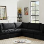 Jacob 103" Velvet Upholstered 5pc. Modular Sectional