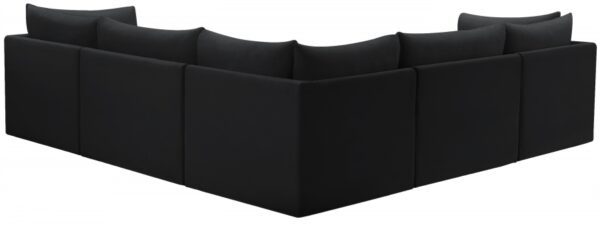 Jacob 103" Velvet Upholstered 5pc. Modular Sectional