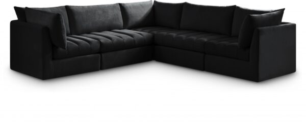 Jacob 103" Velvet Upholstered 5pc. Modular Sectional