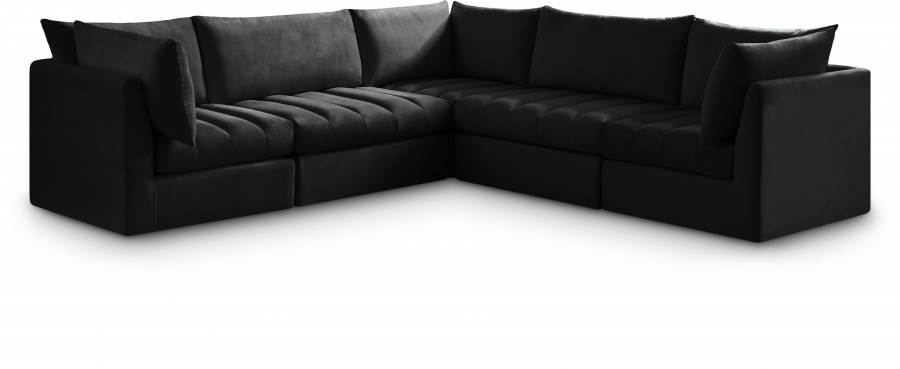 Jacob 103" Velvet Upholstered 5pc. Modular Sectional