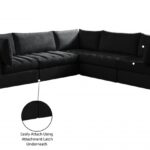 Jacob 103" Velvet Upholstered 5pc. Modular Sectional