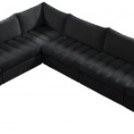 Jacob 140" Velvet Upholstered 6pc. Modular Sectional