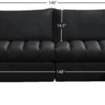 Jacob 140" Velvet Upholstered 6pc. Modular Sectional